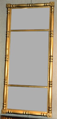 Lot 143 - Gilt-Wood Overmantel Mirror Height 31 inches,...