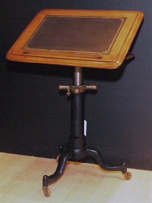 Lot 133 - Victorian Style Leather Top Reading Table...
