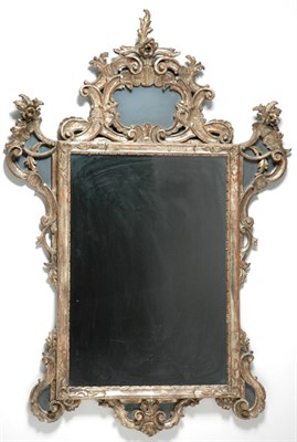 Lot 2464 - Rococo Style Silvered Wood Mirror Of...