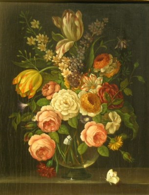 Lot 52 - Flemish School 20th Century FLORAL STILL LIFE...