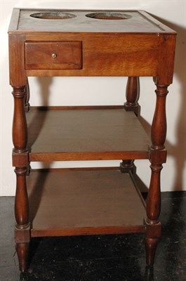 Lot 3300 - Marble Top Mahogany Rafraichissoir Height 26...