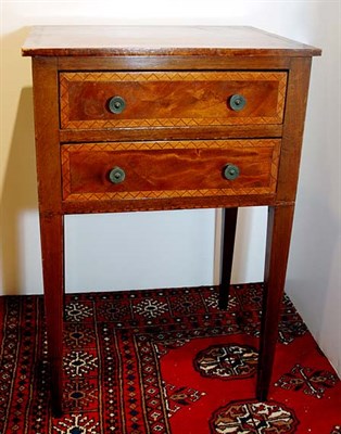 Lot 3312 - Victorian Style Mahogany Two-Drawer Side Table...