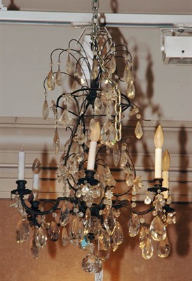 Lot 3519 - Louis XV Style Gilt-Metal and Glass Six-Light...