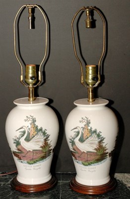 Lot 3347 - Pair of Ceramic Baluster-Form Lamps