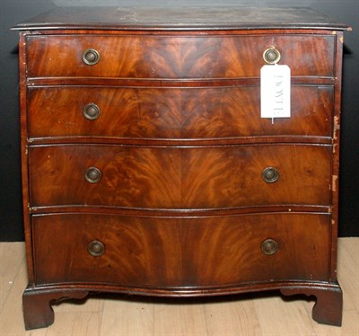 Lot 3503 - Georgian Style Mahogany Serpentine Front Chest...