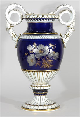 Lot 569 - Meissen Porcelain Urn-Form Two-Handled Vase...