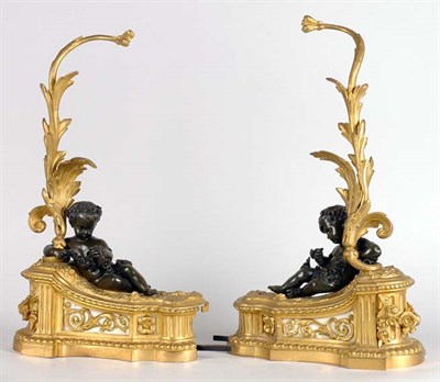 Lot 2448 - Pair of Louis XV Style Gilt and...