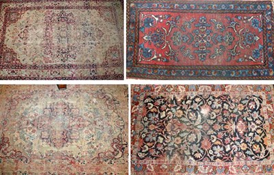Lot 509 - Four Kirman Rugs Southeast Persia Comprising...