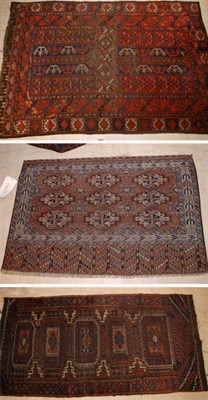 Lot 653 - Three Turkoman Rugs West Turkestan, late 19th...