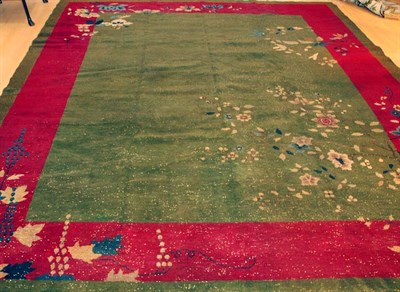 Lot 651 - Chinese Carpet China, circa 1925 The jade...