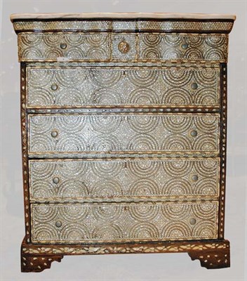 Lot 2401 - Syrian Mother-of-Pearl and Wire Inlaid Tall...