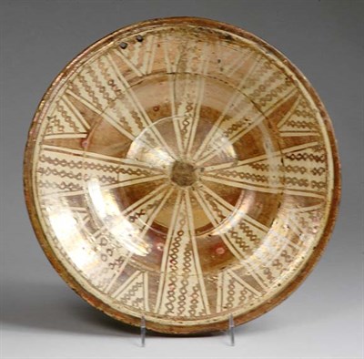 Lot 344 - Hispano Moresque Earthenware Charger 17th...