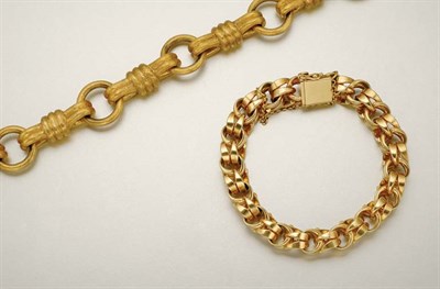 Lot 1003 - Two Gold Bracelets