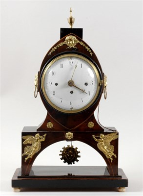 Lot 551 - Continental Gilt-Metal Mounted Mahogany Clock...