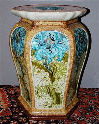 Lot 198 - Minton Majolica Secessionist Garden Seat With...