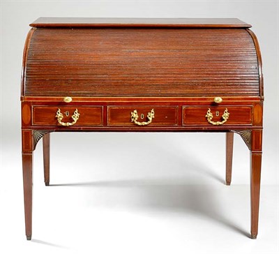 Lot 204 - George III Gilt-Bronze Mounted Mahogany Roll...