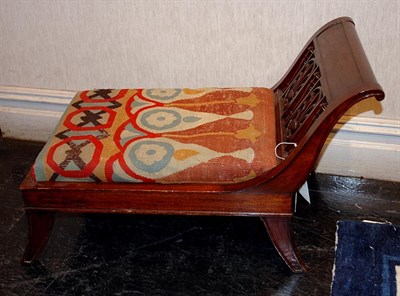 Lot 228 - Empire Style Mahogany Miniature Recamier The...