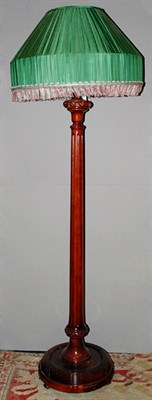 Lot 297 - Mahogany Fluted Floor Lamp Designed by Robert...