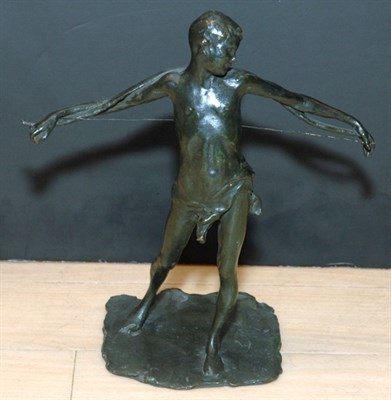 Lot 2490 - Patinated-Bronze Figure After a model by...