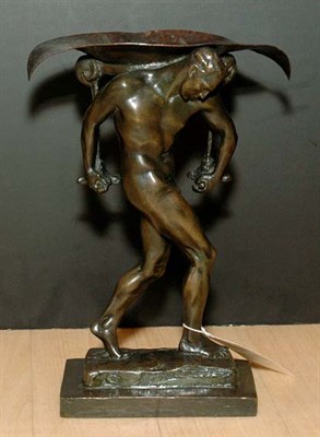 Lot 2489 - American Patinated-Bronze Figure After a model...
