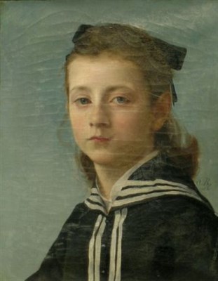 Lot 87 - Continental School 19th Century YOUNG GIRL IN...