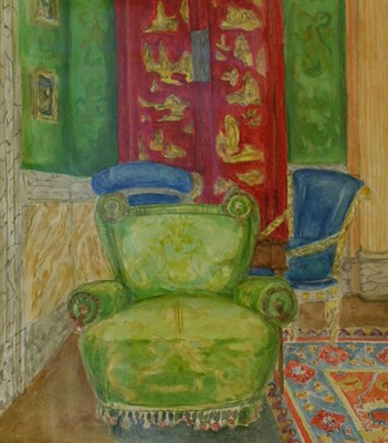 Lot 154 - Jean Hannon Douglas 20th Century GREEN CHAIR...