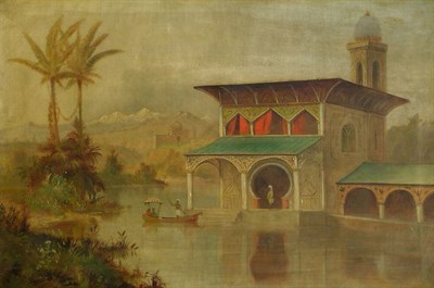 Lot 122 - Follower of Thomas Daniell ON A RIVER IN INDIA...