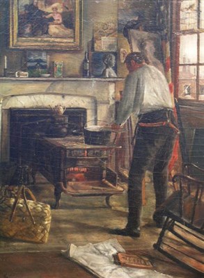 Lot 3003 - American School 19th Century THE ARTIST IN THE...