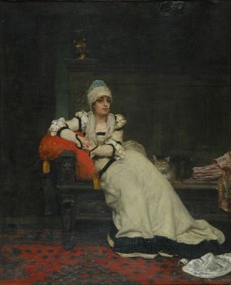 Lot 84 - Jules Arsene Garnier French, 1847-1889 WOMAN...