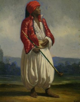 Lot 120 - Continental School 19th Century FIGURE IN RED...