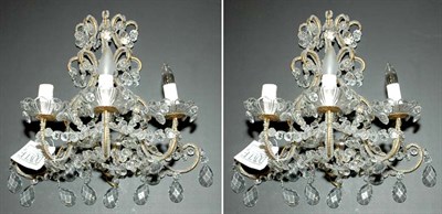 Lot 471 - Pair of Louis XV Style Gilt-Metal and Cut...