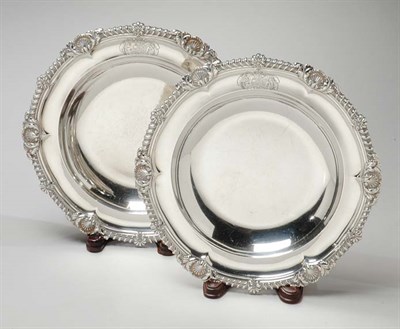 Lot 213 - Pair of George III Silver Soup Plates Paul...