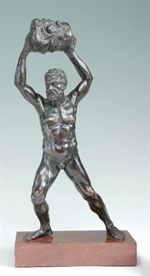 Lot 182 - Italian Bronze Figure of Hercules Late...