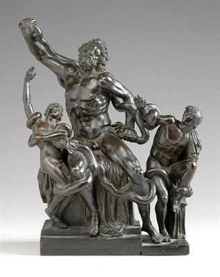 Lot 162 - Italian Bronze Group of the Laocoon After the...