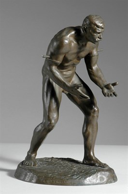 Lot 236 - Bronze Figure of a Male Athlete Wrestling Paul...