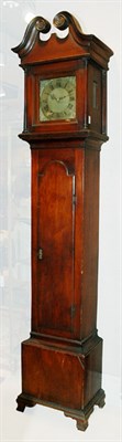 Lot 227 - Federal Style Fruitwood Tall Case Clock Height...