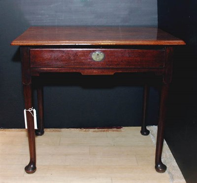 Lot 623 - Queen Anne Mahogany Single-Drawer Table Height...