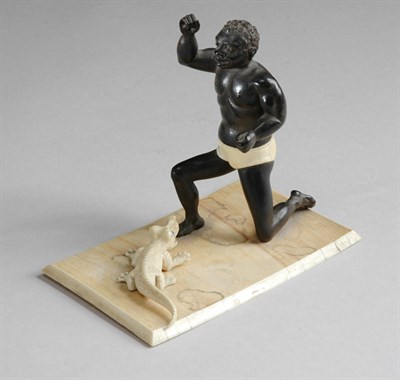 Lot 235 - English Colonial Model of an African Native...
