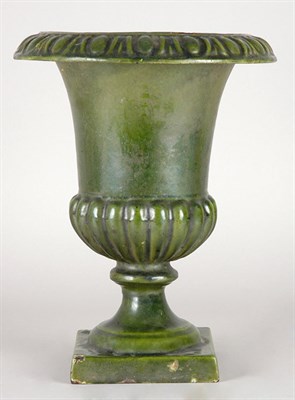 Lot 307 - Enamel Glazed Cast Iron Campana-Form...
