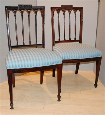 Lot 2204A - Set of Ten Federal Style Mahogany Dining...