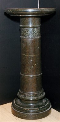 Lot 413 - Neoclassical Style Green Marble Pedestal...