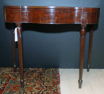 Lot 419 - Federal Style Mahogany Fold-Over Side Table...