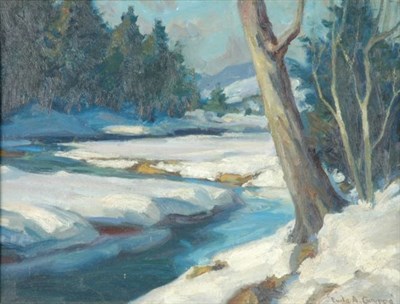 Lot 1271 - Emile Albert Gruppe 1896-1978 WINTER LANDSCAPE...