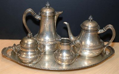 Lot 349 - German Silver Coffee and Tea Service...