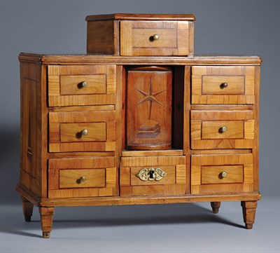 Lot 3598 - Italian Fruitwood Miniature Chest Height 17...
