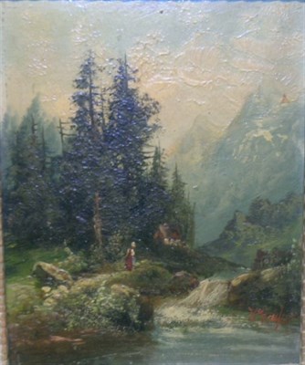 Lot 1019 - Continental School 19th Century WOODED...