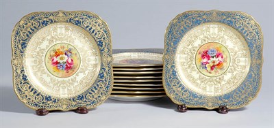 Lot 3565 - Twelve Royal Worcester Porcelain Luncheon Plates