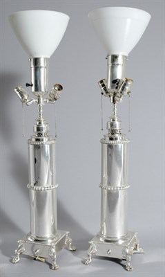 Lot 3477 - Pair of Neoclassical Style Silver Plated...