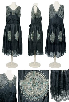 Lot 11 - Jeanne Lanvin Embellished Robe de Style French,...