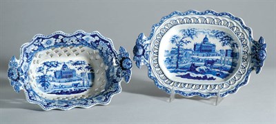 Lot 2326 - Staffordshire Pottery Historical Blue and...